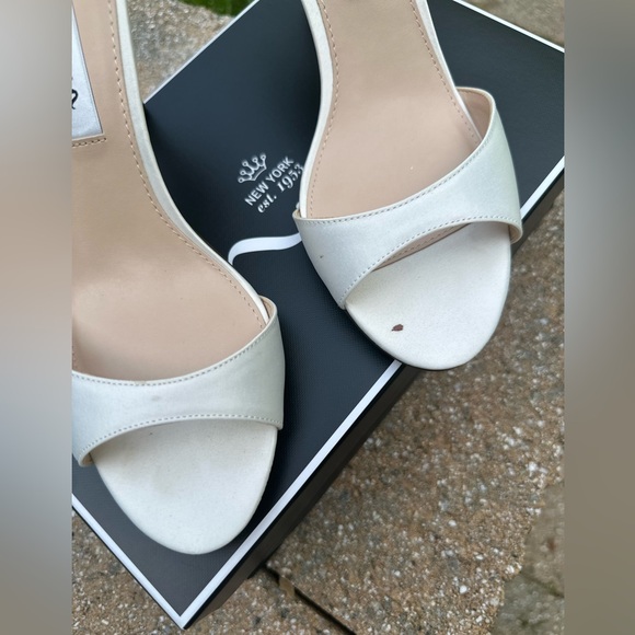 White Nina Heels - Picture 4 of 6